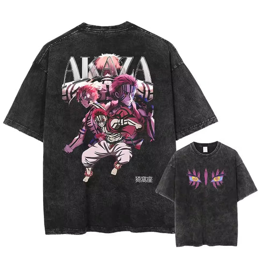 Akaza Oversized Washed Graphic T-Shirt