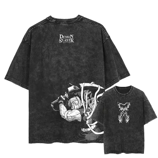 Tengen Oversized Washed Graphic T-Shirt